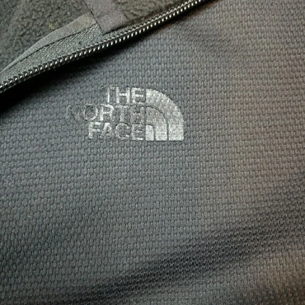 North Face Full Zip Jacket Coat Never Stop Exploring Black Pockets Mens Medium